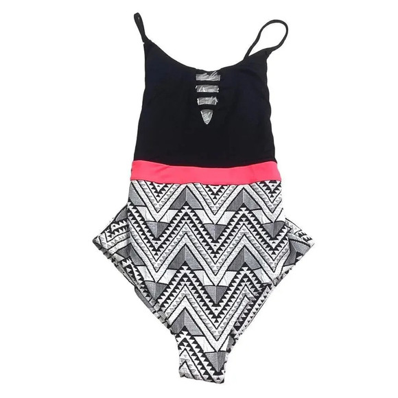 NEW Maaji Women’s Size Small Black Orlov One Piece Reversible Bathing Suit - Picture 4 of 6